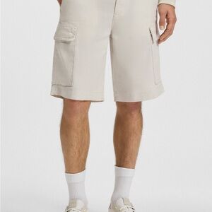 Piombo Men's Light Ivory Bremuda Cargo Shorts Men’s SZ. 40 NWT